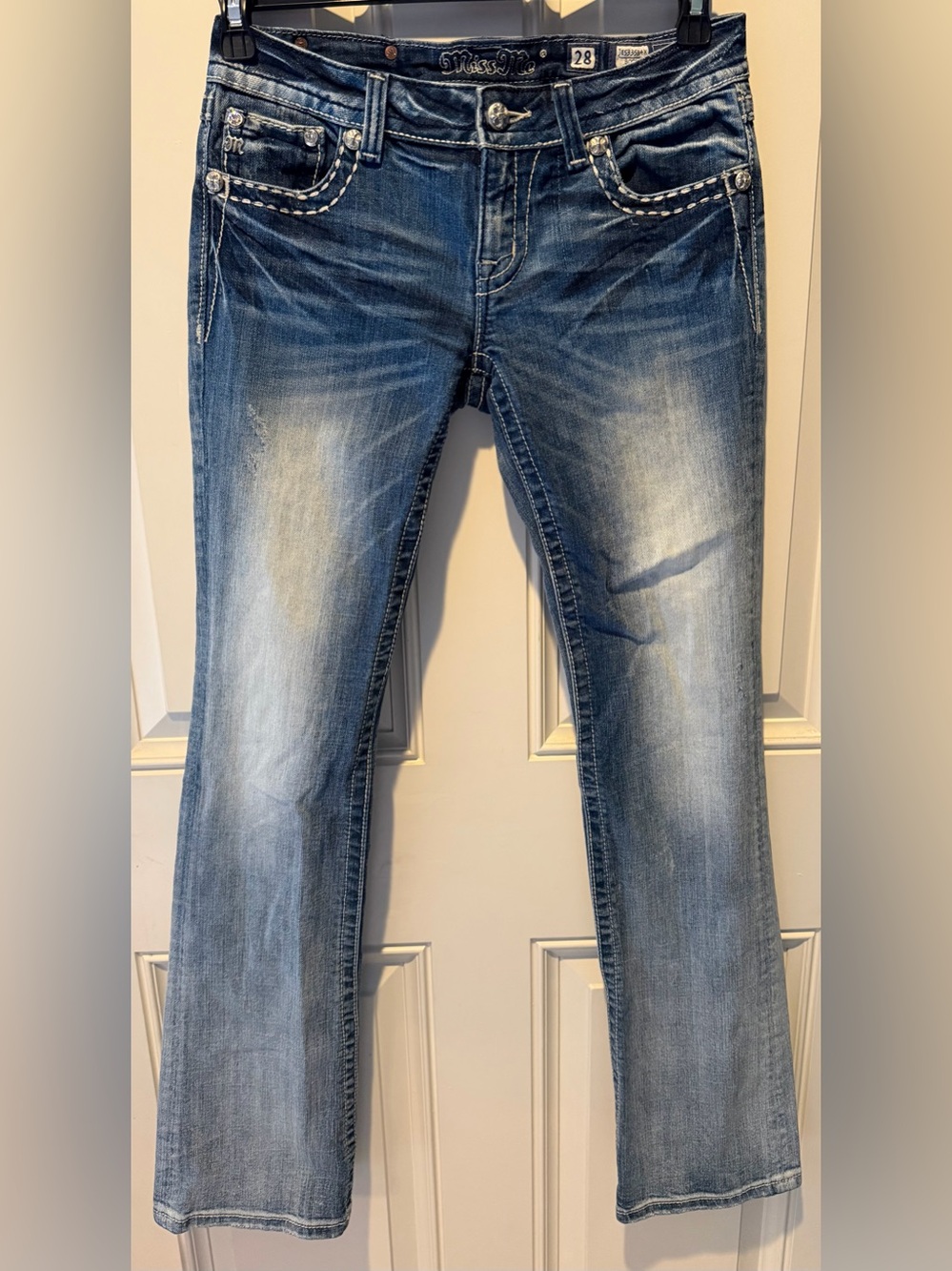 Miss Me Medium Wash Blue Jeans JES33584X